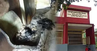 নীলফামারীতে সরকারি প্রাথমিক বিদ্যালয়ে চুরি, পরে অগ্নিসংযোগ